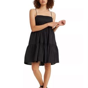 Levi’s black Clea Cotten tiered dress XS